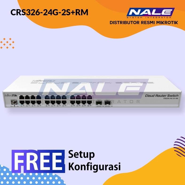 CRS326-24G-2S+RM Mikrotik CRS326-24G-2S+RM - Gambar 1