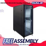 INDORACK IR11532G Standing Close Rack 32U 115mm Depth Glass Door