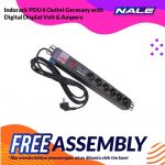 INDORACK PDU 6 Outlet Germany with Digital Displat Volt & Ampere (PDU6GD)