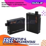 NETVIEL® MEDIA CONVERTER 10/100/1000Tx to SFP Module Slot ( 1Gbps max )