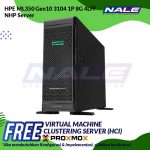 HPE ML350 Gen10 3104 1P 8G 4LFF NHP Server (877619-371)