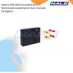 Netviel OTB Wallmounted 6 port ST Multimode Loaded Splice Accs ( Exclude FO Pigtail )(NVL-OTB-WM-24/6-MM-ST-S)