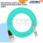 Netviel Patch Cord FC-LC, Duplex Multimode 50/125um OM3, 3 meter (LSZH) (NVL-DPMM3-FC-LC-003)
