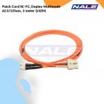 Netviel Patch Cord SC-FC, Duplex Multimode 62.5/125um, 2 meter (LSZH) (NVL-DPMM1-SC-FC-002)