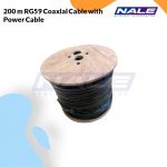 HikVision 200 m RG59 Coaxial Cable with Power Cable (DS-1LC1SCA2C-200B)