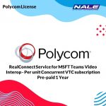 Polycom RealConnect Service for Microsoft Teams Video Interop - Per unit Concurrent VTC subscription Pre-paid 1 Year