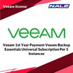 Veeam 1st Year Payment Veeam Backup Essentials Universal Subscription Per 5 Instances