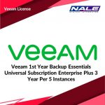 Veeam 1st Year Backup Essentials Universal Subscription Enterprise Plus 3 Year Per 5 Instances