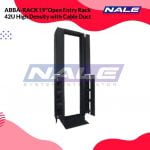 ABBA-RACK 19"Open Entry Rack 42U High Density with Cable Duct