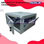 ABBA-RACK 19″ Wallmount Rack With Removable Side Panel 12U depth 600mm