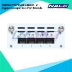 Sophos 4 Port GbE Copper - 2 Bypass Groups Flexi Port Module (For XG 2xx/3xx/4xx Only)