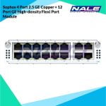 Sophos 4 Port 2.5 GE Copper + 12 Port GE High-density Flexi Port Module (For XGS 5500/6500 Models Only)