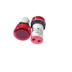 ECLAT PILOT LAMP LED HZ METER 22MM 30-105HZ ROUND PANEL FREQUENCY RED INDICATOR