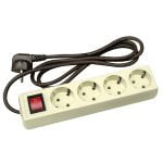 UTICON STOP KONTAK 4 LUBANG + SAKLAR + KABEL ST-1482