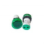 ECLAT PILOT LAMP LED AMP VOLT METER 22MM 0-100A 20-500V ROUND LED GREEN INDICATOR