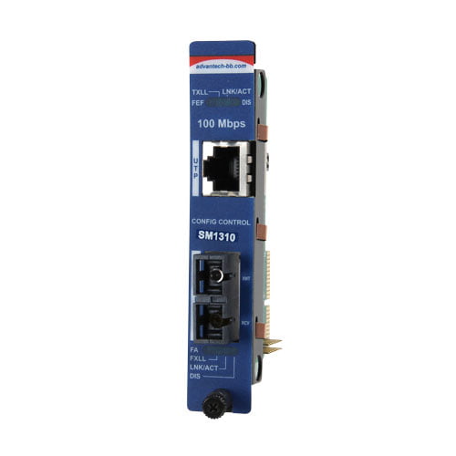 Advantech Managed Modular Media Converter, 100Mbps, Single mode 1310nm, 40km, SC (IMC-751-SE)