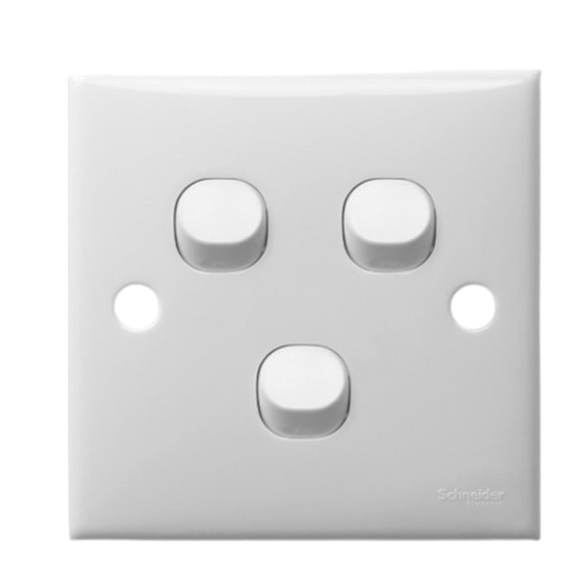 SAKLAR HOTEL TRIPLE SCHNEIDER CLASSIC E33_2_3A_WE_G3 3GANG 2WAY