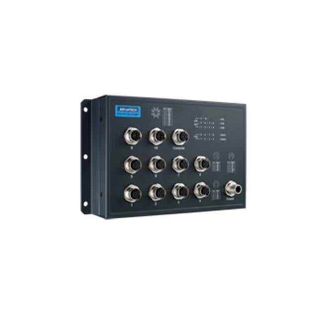 Advantech EN50155 M12 10FE PoE + 2G Managed SW (EKI-9510E-2GMPH-AE)