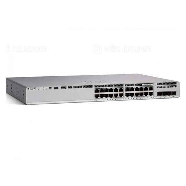 Cisco Catalyst 9300 24-port fixed uplinks data only, 4X1G uplinks, Network Essentials (C9300L-24T-4G-E)