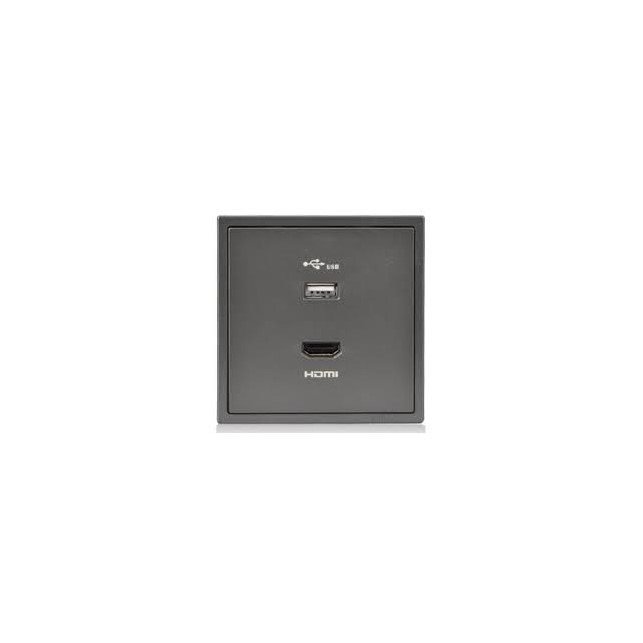 Simon I7 Grey outlet USB/HDMI