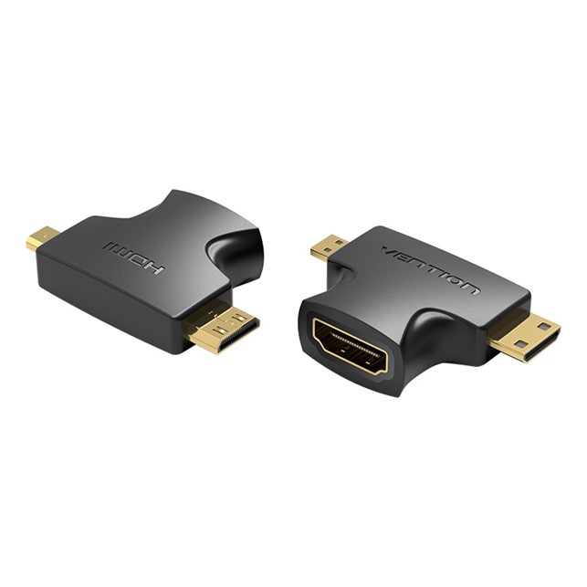 Vention Adapter Standarad HDMI to Mini HDMI Type C & Micro HDMI Type D AGD 2 in 1 HDMI