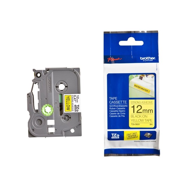 BROTHER Label 12mm TZe-131231631 - H110 D210 D450 D460BT P300BT E110 - S631 Yellow