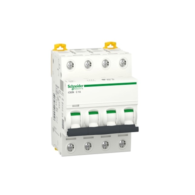 Schneider iC60N - miniature circuit breaker - 4P - 20A - C curve