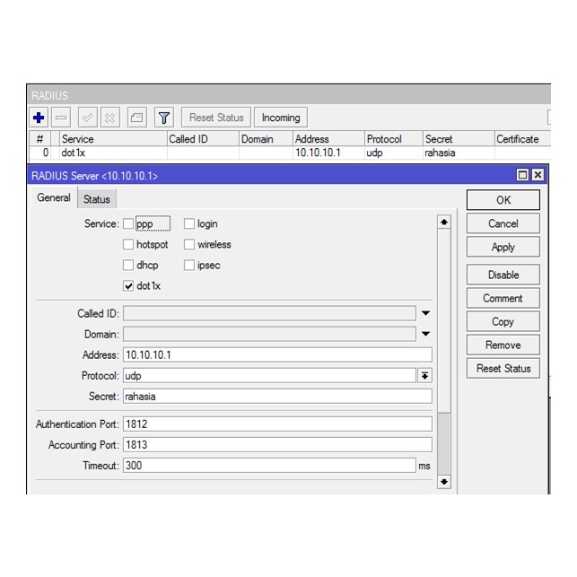 Jasa Konfigurasi Dot1X [ Dinamic VLAN ] Per Device