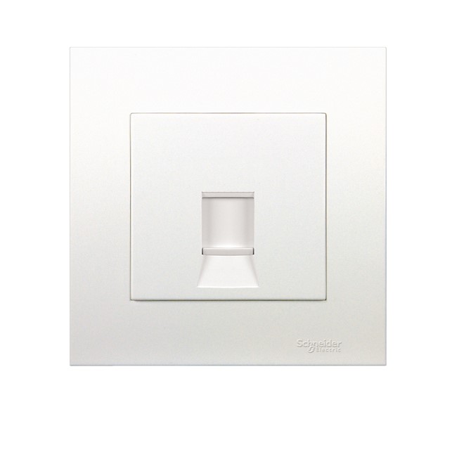 Stop Kontak Schneider Vivace 1 Gang Category 6 Data Outlet with Shutter