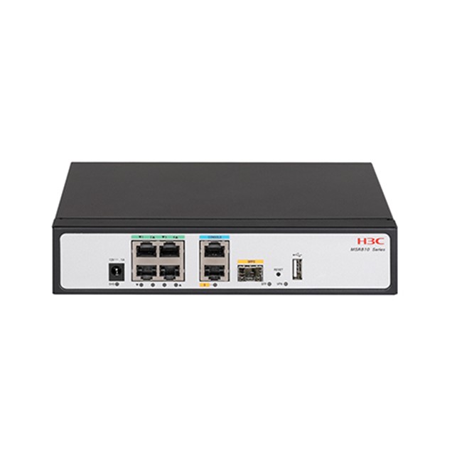 H3C Router MSR610 Enterprise 6-Port Gigabit Ethernet (2GE WAN(1GE+1SFP), 4GE LAN/WAN)