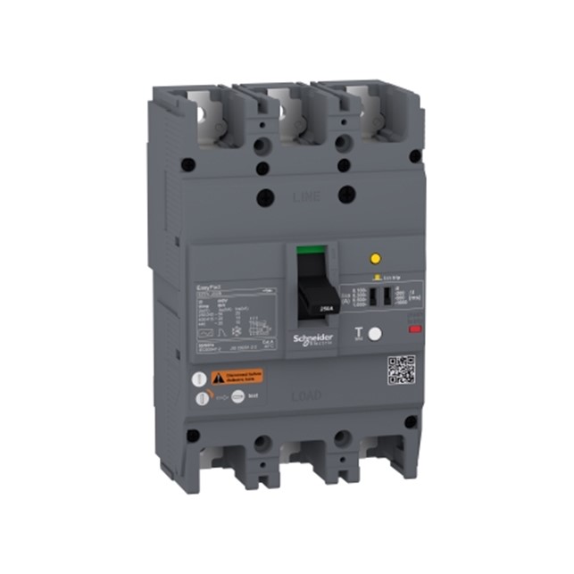 circuit breaker Easypact EZCV250H - TMD - 125 A - 3 poles 3d