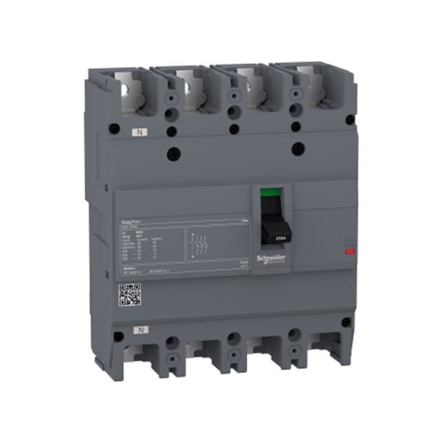 circuit breaker Easypact EZCV250H - TMD - 160 A - 4 poles 3d