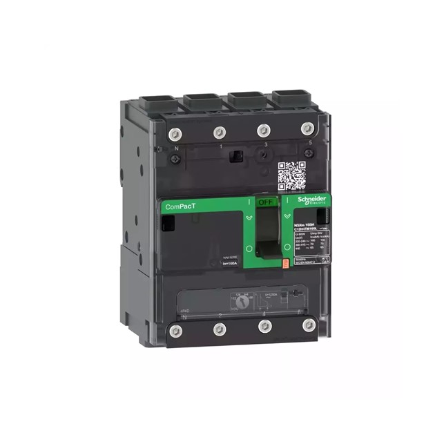 circuit breaker ComPacT NSXm B (25 kA at 415 VAC), 4P 3d, 40 A rating TMD trip unit, EverLink connectors
