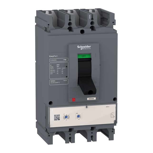 Schneider Easypact CVS - CVS630N ETS 2.3 circuit breaker - 630 A - 3P/3d (LV563510)
