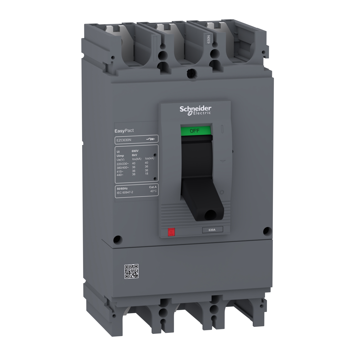 Schneider circuit breaker Easypact EZC400H - TMD - 320 A - 3 poles 3d (EZC400H3320N)
