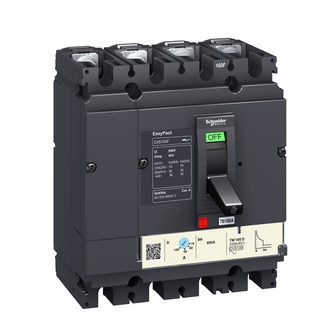 Easypact CVS - CVS100B TM63D circuit breaker - 4P/3d