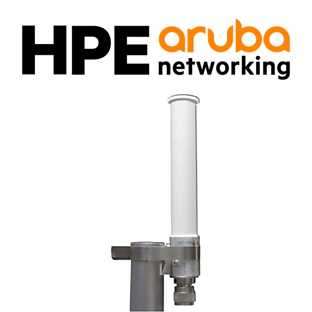 HPE Aruba Networking ANT-2x2-5005 Pair 5GHz 5dBi Omni N-type Direct Mount Outdoor Antennas (JW026A)