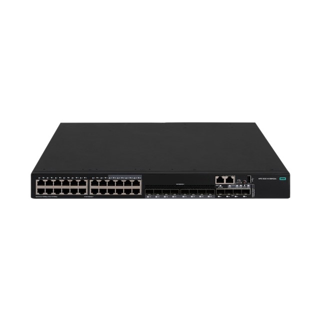 HPE Networking Comware Switch 24 G 4SFP+ 24P  10/100/1000BASE-T 4p SFP+ Exp 2 PS Slot 5520HI (R8M25A)