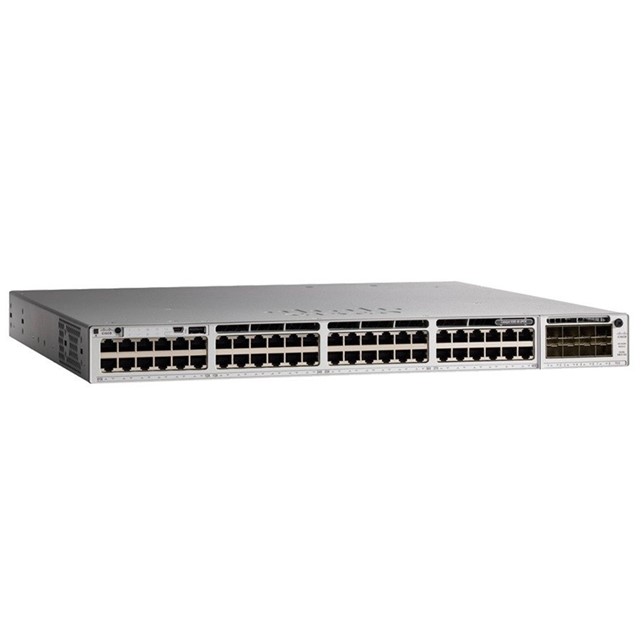 Cisco Catalyst 9300 48-port fixed uplinks PoE+, 4X1G uplinks, Network Essentials (C9300L-48P-4G-E)