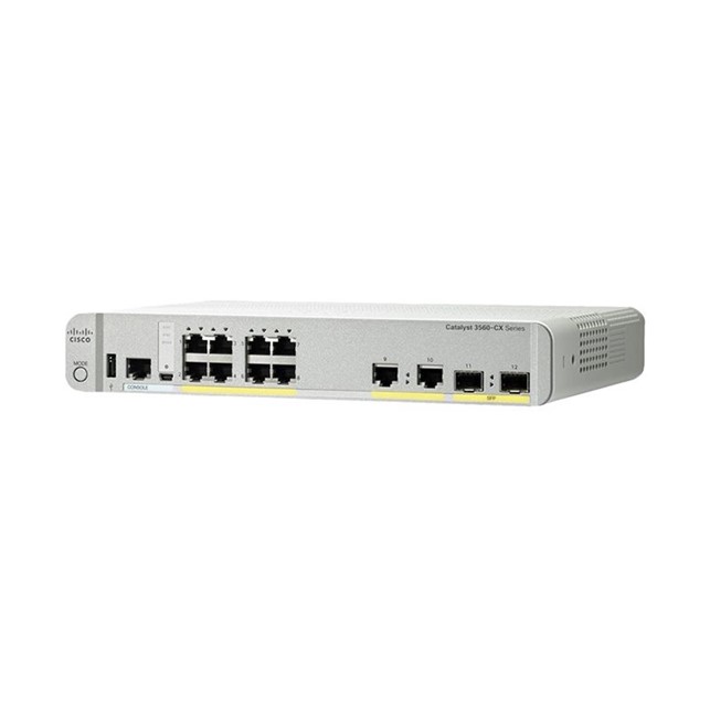 Cisco Catalyst 8 - port, 2 SFP&2GE uplinks, Data IP Base - Managed (WS-C3560CX-8TC-S)