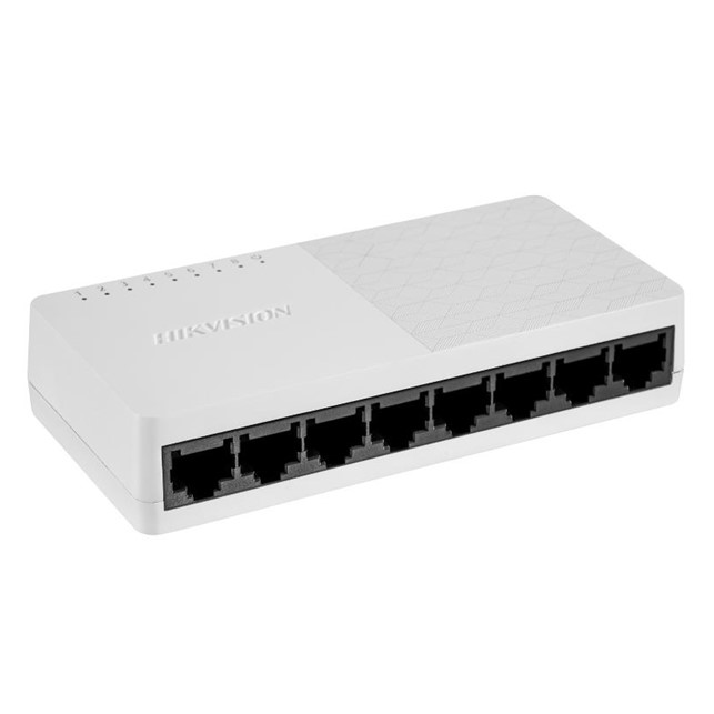 HikVision 8-Port Fast Ethernet Plastic Switch (DS-3E0108D-O)