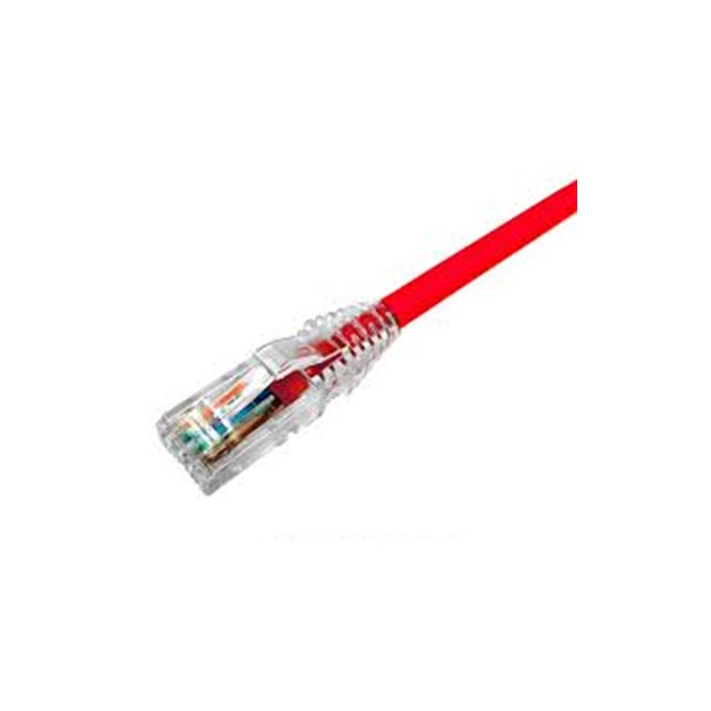 Commscope Category 5e U/UTP Patch Cord, RJ45 to RJ45, 4-pair, Non-Plenum, Red Jacket 4ft (CO155D2-07F004)