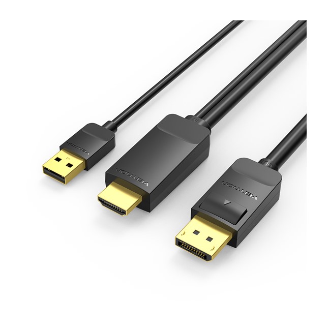 Vention HDMI-A Male to DP Male HD Cable 1.5M Black (ABJBG)