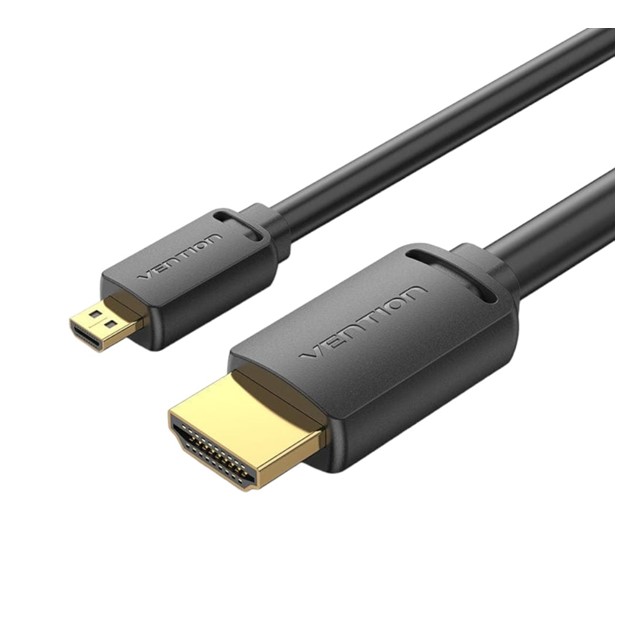 Vention HDMI-D Male to HDMI-A Male 4K HD Cable 2M Black (AGIBH)