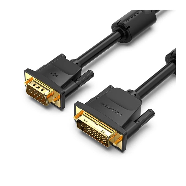 Vention DVI (24+5) to VGA Cable 1M Black (EACBF)
